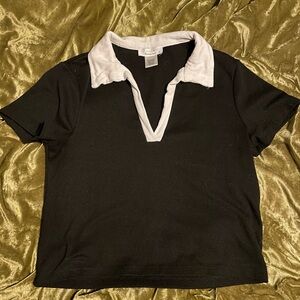 Collared fitted top